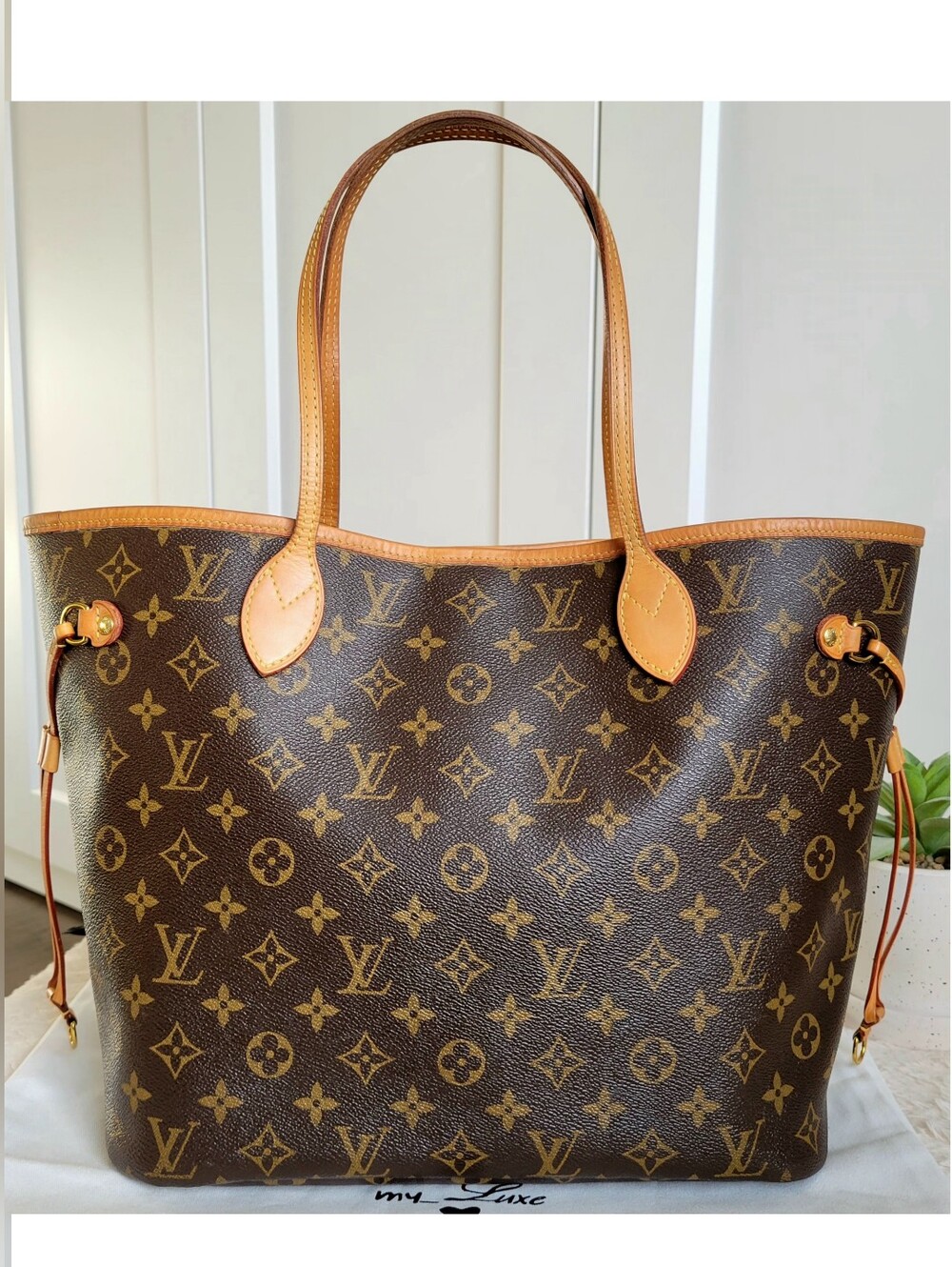 💕 Louis Vuitton Neverfull MM Monogram "PEONY Hot Pink Interior" Tote Bag